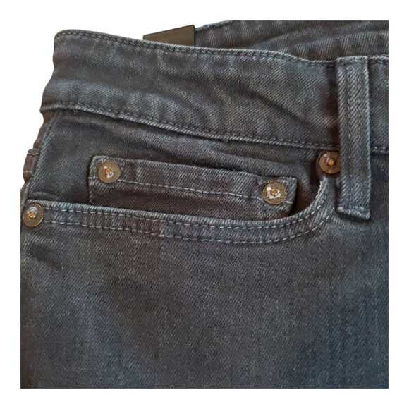 VINCE SZ 29 Ankle Skinny True Navy Wash Printed Stripe 5 Pocket Jeans - Picture 3 of 13